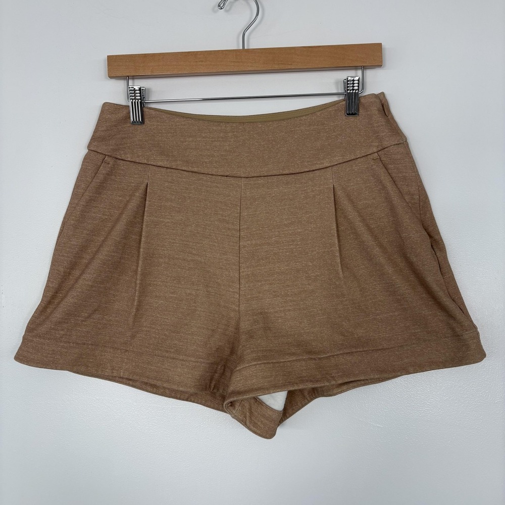 Greyson Shorts Womens Medium Brown Fleece Chino Golf Zip Pockets‎ 3 In
